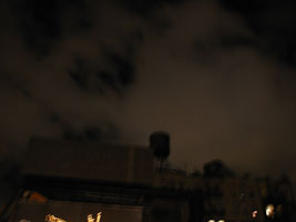 clouds and watertowers